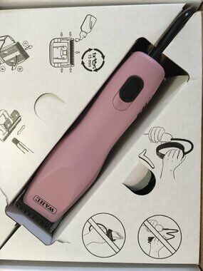 EXC Wahl Pro Animal KM2+ Corded Pet Clippers 2 Speed Pink Box #30 Blade